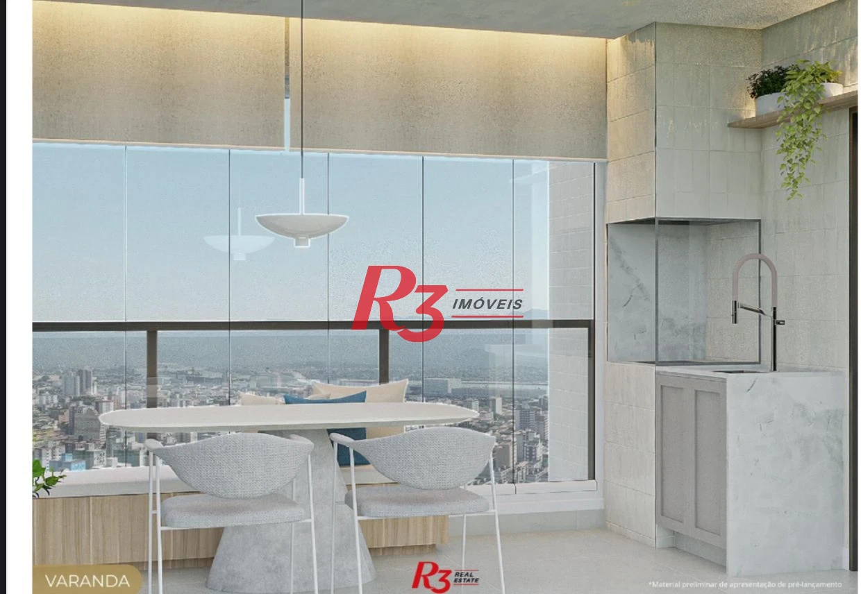 Apartamento com 1 dormitório à venda, 49 m² por R$ 630.000,00 - Marapé - Santos/SP