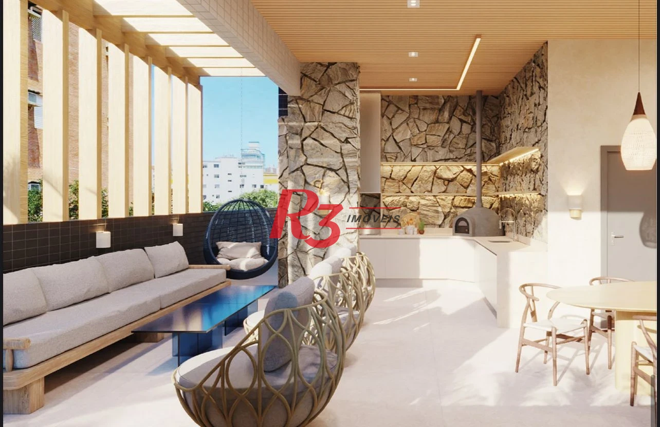 Apartamento com 1 dormitório à venda, 49 m² por R$ 630.000,00 - Marapé - Santos/SP