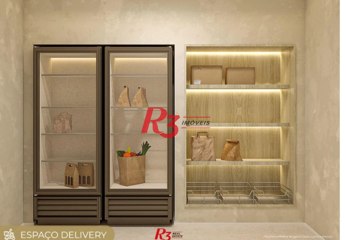 Apartamento com 1 dormitório à venda, 49 m² por R$ 630.000,00 - Marapé - Santos/SP