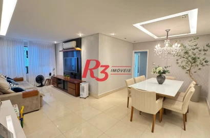 Apartamento com 3 dormitórios à venda, 145 m² por R$ 1.180.000,00 - Pompéia - Santos/SP