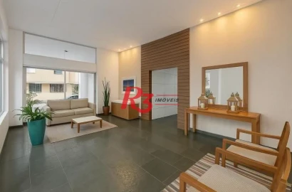 Apartamento com 3 dormitórios à venda, 110 m² por R$ 1.550.000,00 - Boqueirão - Santos/SP