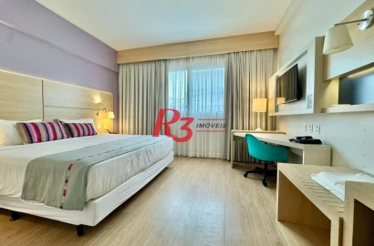Apartamento com 1 dormitório à venda, 25 m² por R$ 390.000,00 - Gonzaga - Santos/SP