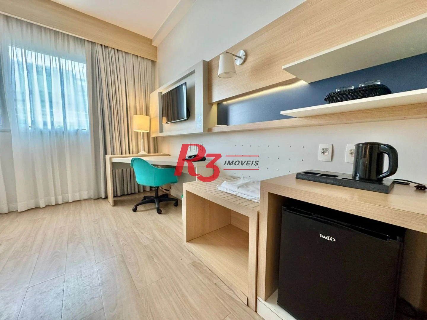 Apartamento com 1 dormitório à venda, 25 m² por R$ 390.000,00 - Gonzaga - Santos/SP