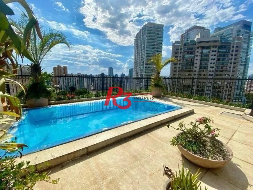 Cobertura com 5 dormitórios à venda, 336 m² por R$ 3.000.000,00 - Ponta da Praia - Santos/SP