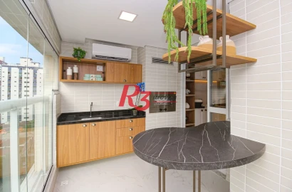 Apartamento à venda, 101 m² por R$ 2.180.000,00 - Gonzaga - Santos/SP