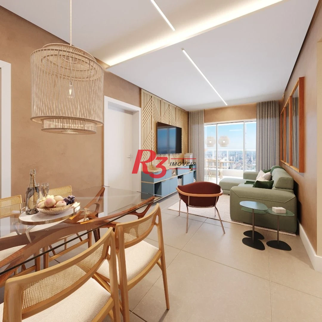 Apartamento à venda, 97 m² por R$ 1.444.081,79 - Embaré - Santos/SP