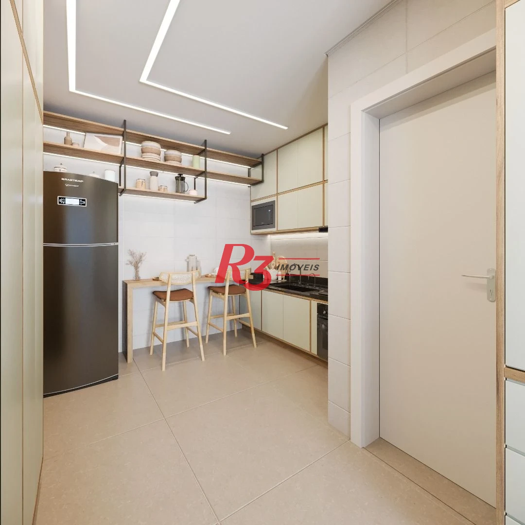 Apartamento à venda, 97 m² por R$ 1.444.081,79 - Embaré - Santos/SP