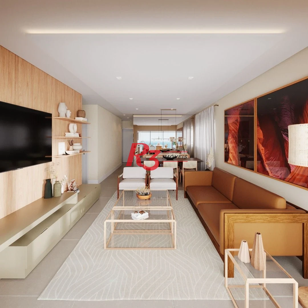 Apartamento à venda, 158 m² por R$ 2.328.793,39 - Embaré - Santos/SP