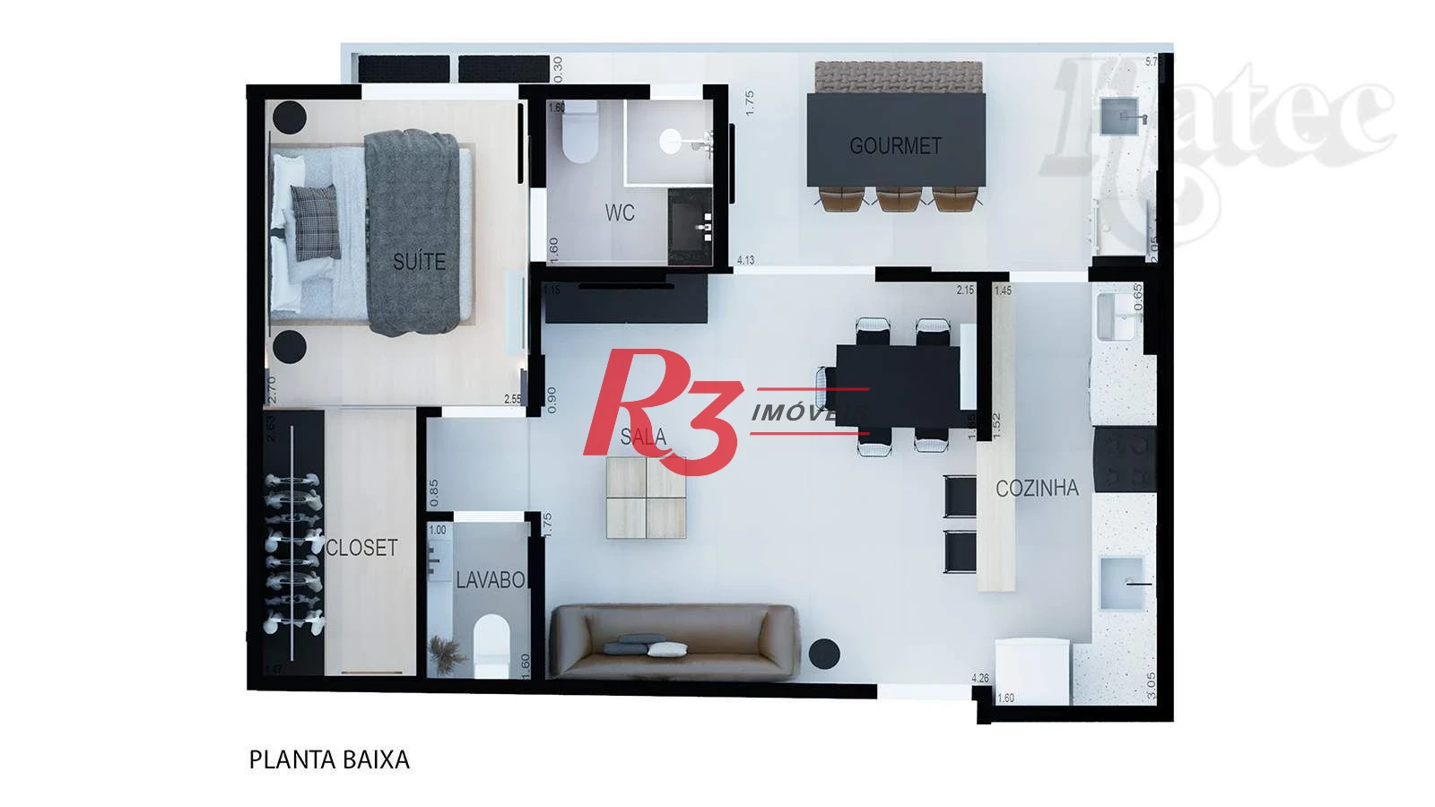 Apartamento à venda, 54 m² por R$ 795.000,00 - Boqueirão - Santos/SP
