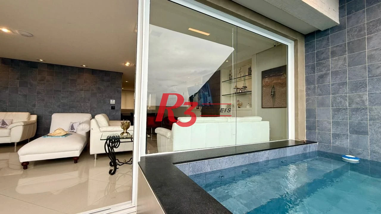 Cobertura à venda, 255 m² por R$ 3.180.000,00 - Balneário Mar Casado - Guarujá/SP