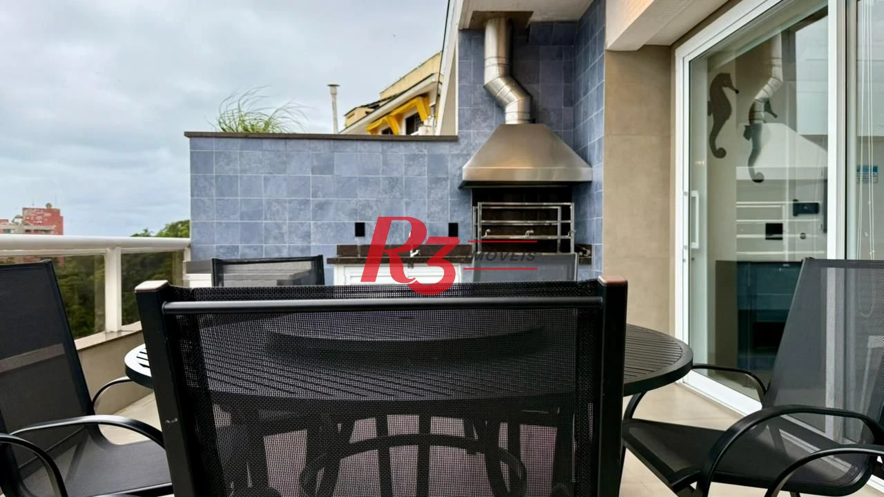 Cobertura à venda, 255 m² por R$ 3.180.000,00 - Balneário Mar Casado - Guarujá/SP