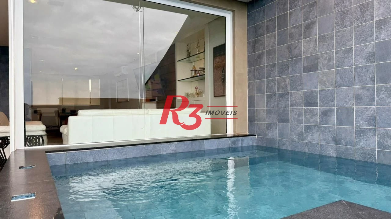 Cobertura à venda, 255 m² por R$ 3.180.000,00 - Balneário Mar Casado - Guarujá/SP