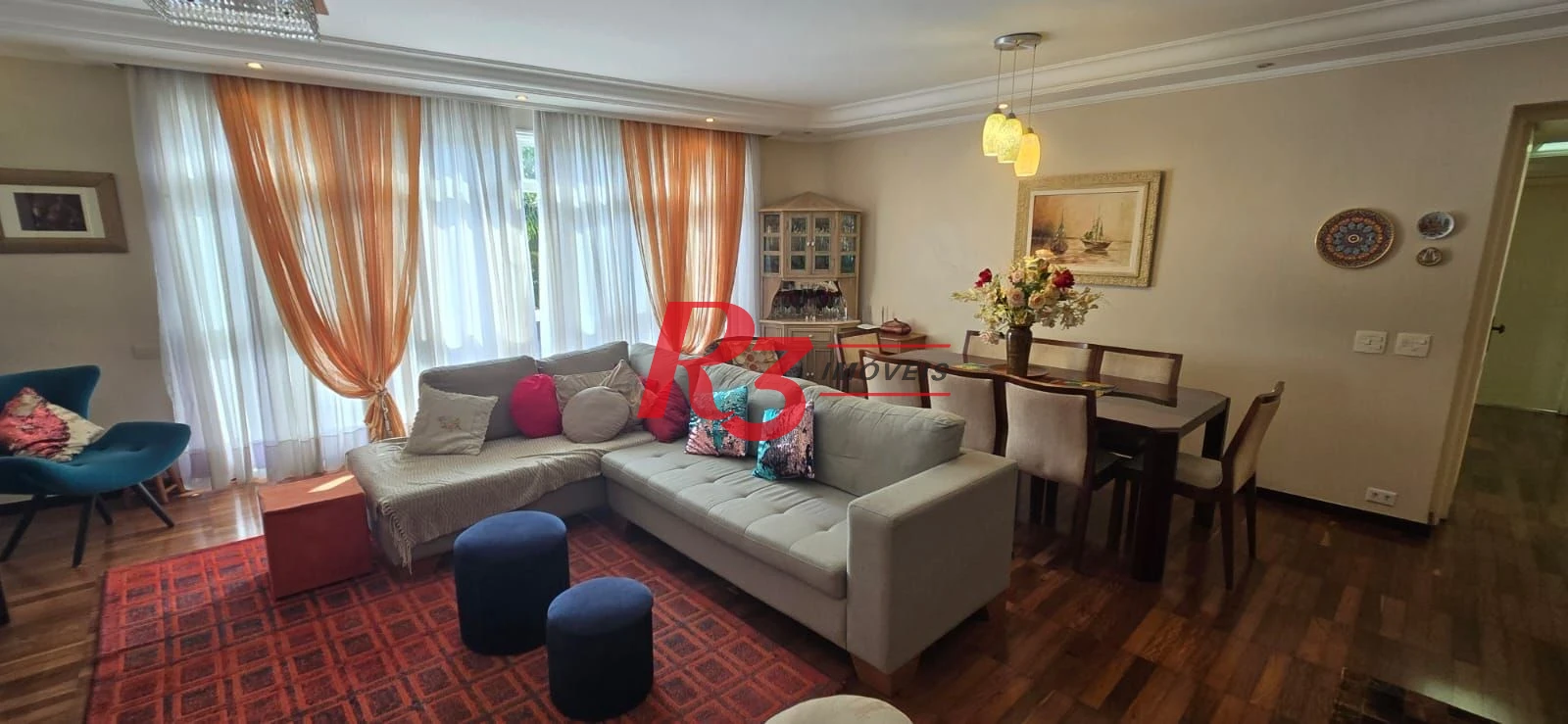 Apartamento com 3 dormitórios à venda, 137 m² por R$ 930.000,00 - José Menino - Santos/SP