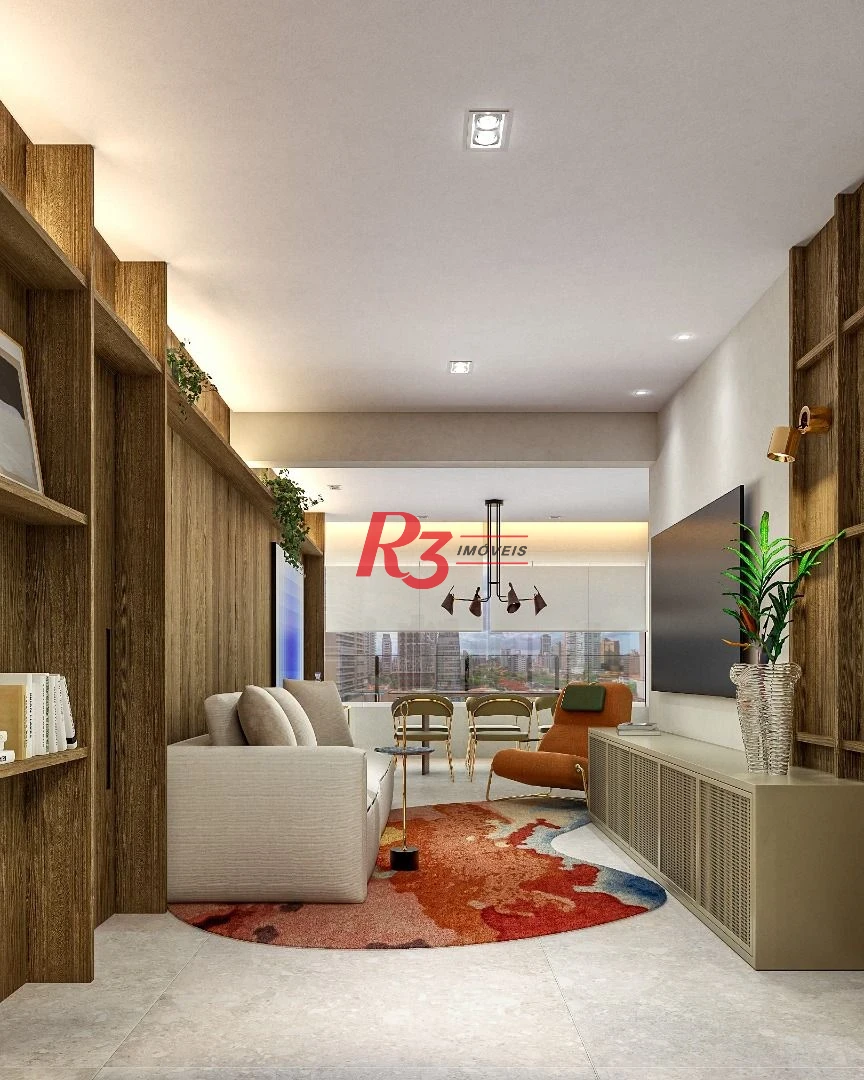 Apartamento à venda, 106 m² por R$ 1.474.609,19 - Boqueirão - Santos/SP