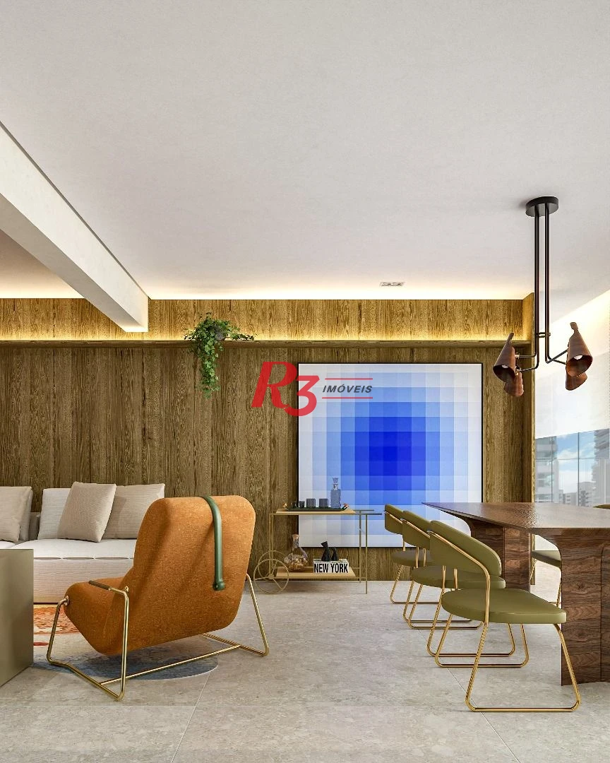 Apartamento à venda, 106 m² por R$ 1.474.609,19 - Boqueirão - Santos/SP