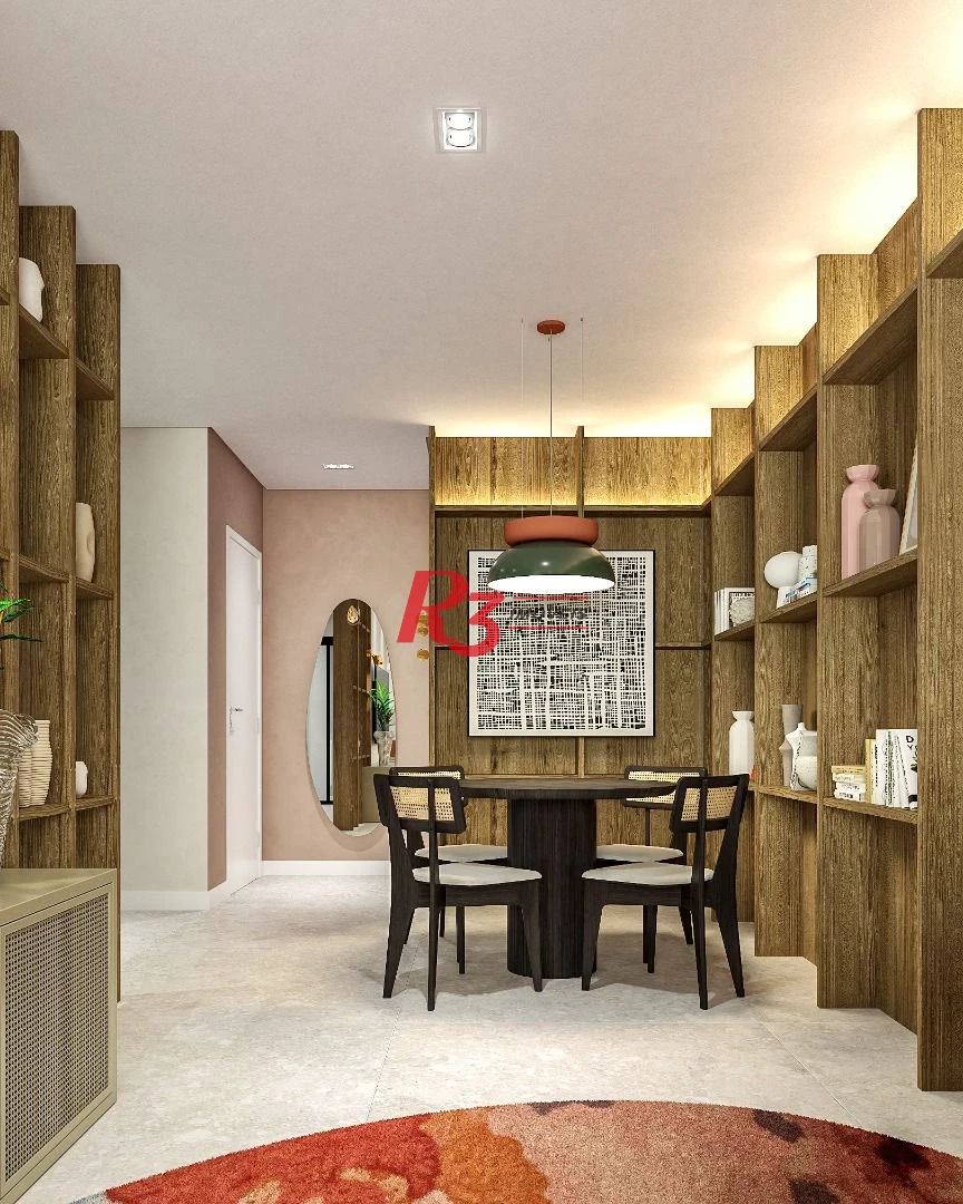 Apartamento à venda, 106 m² por R$ 1.474.609,19 - Boqueirão - Santos/SP