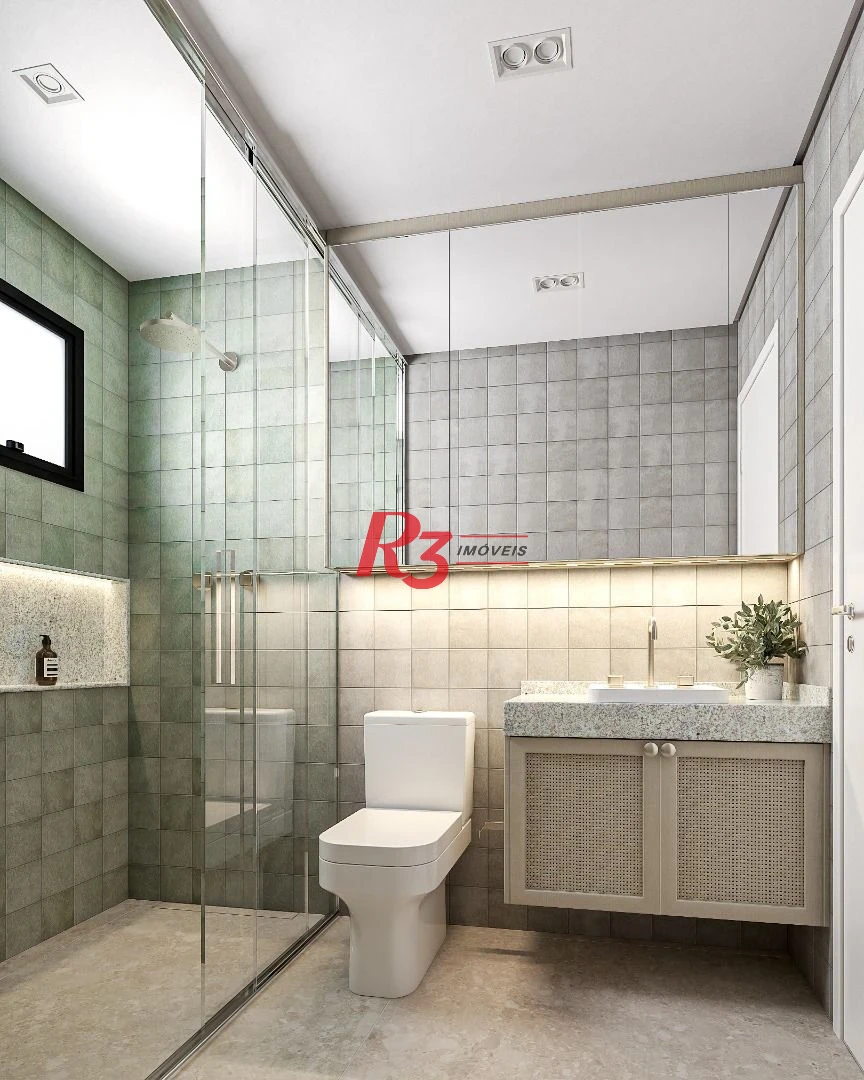 Apartamento à venda, 106 m² por R$ 1.474.609,19 - Boqueirão - Santos/SP