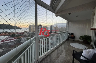Apartamento com 4 dormitórios à venda, 240 m² por R$ 2.200.000,00 - Ponta da Praia - Santos/SP