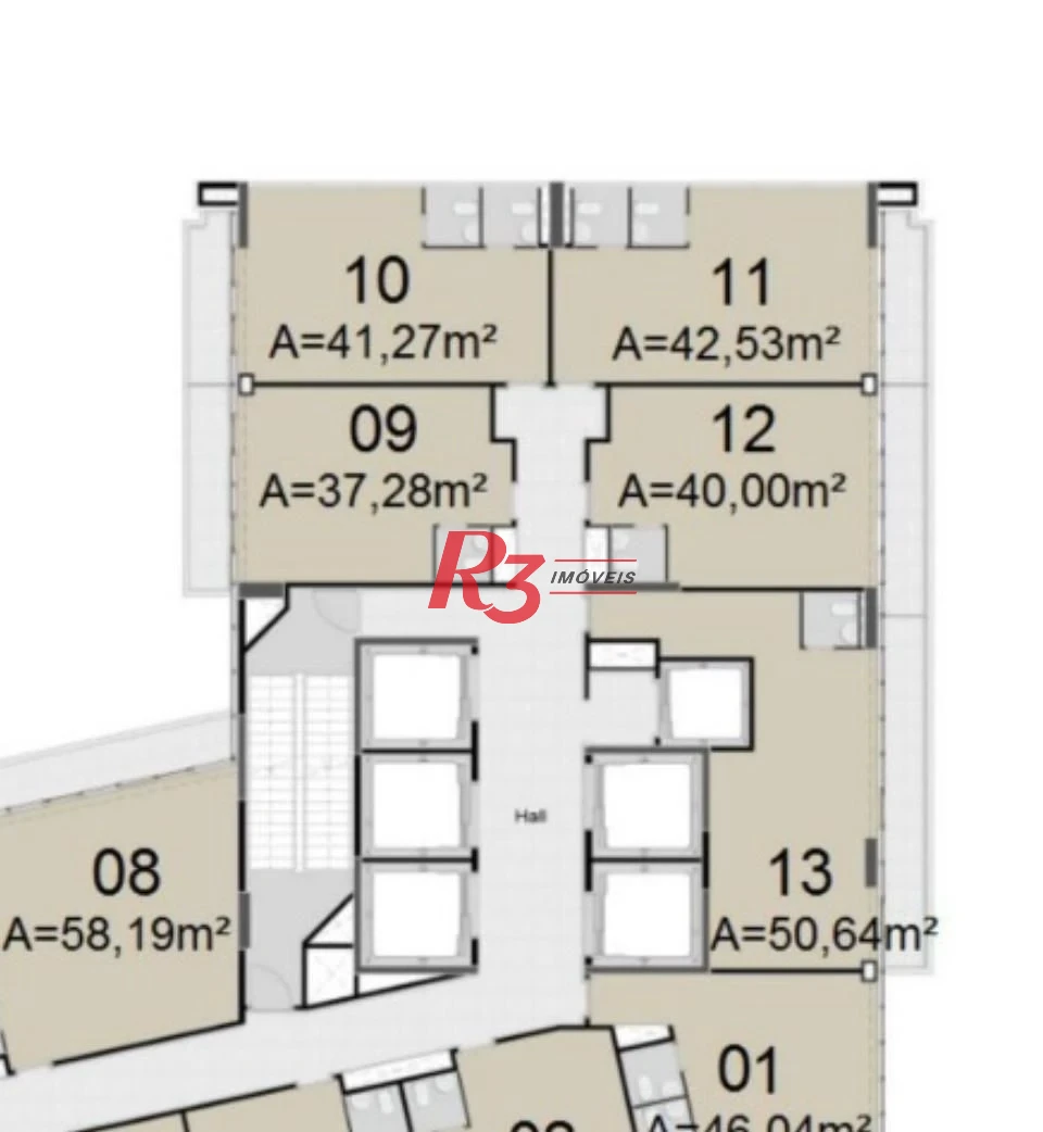 Sala para alugar, 161 m² por R$ 16.336,54/mês - Vila Belmiro - Santos/SP
