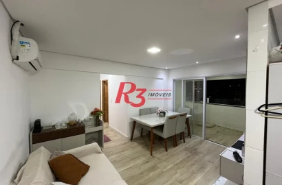Apartamento à venda, 52 m² por R$ 595.000,00 - Macuco - Santos/SP