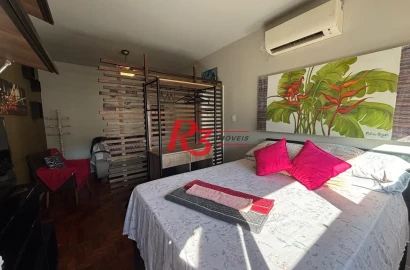 Kitnet à venda, 40 m² por R$ 360.000,00 - Gonzaga - Santos/SP