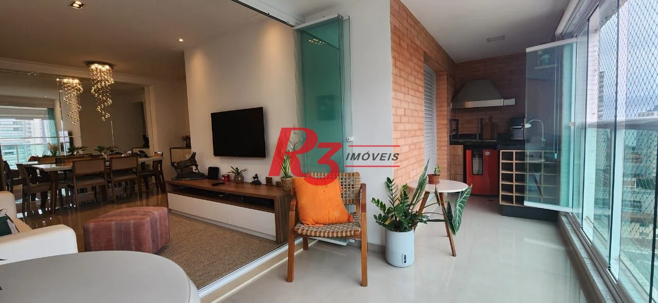 Apartamento com 2 dormitórios para alugar, 119 m² por R$ 12.000,02/mês - Embaré - Santos/SP