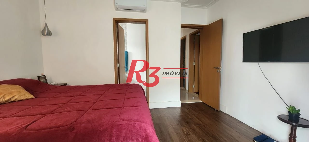 Apartamento com 2 dormitórios para alugar, 119 m² por R$ 12.000,02/mês - Embaré - Santos/SP