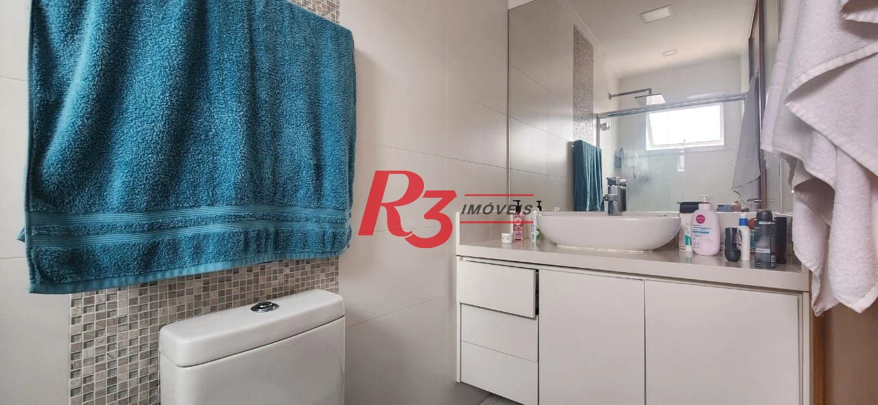 Apartamento com 2 dormitórios para alugar, 119 m² por R$ 12.000,02/mês - Embaré - Santos/SP