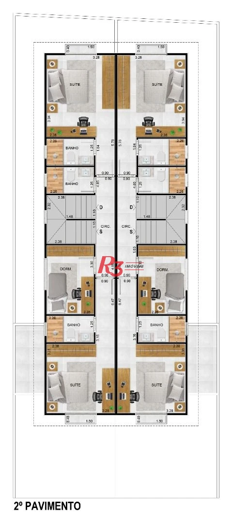 Casa com 3 dormitórios à venda, 156 m² por R$ 1.950.000,00 - Boqueirão - Santos/SP