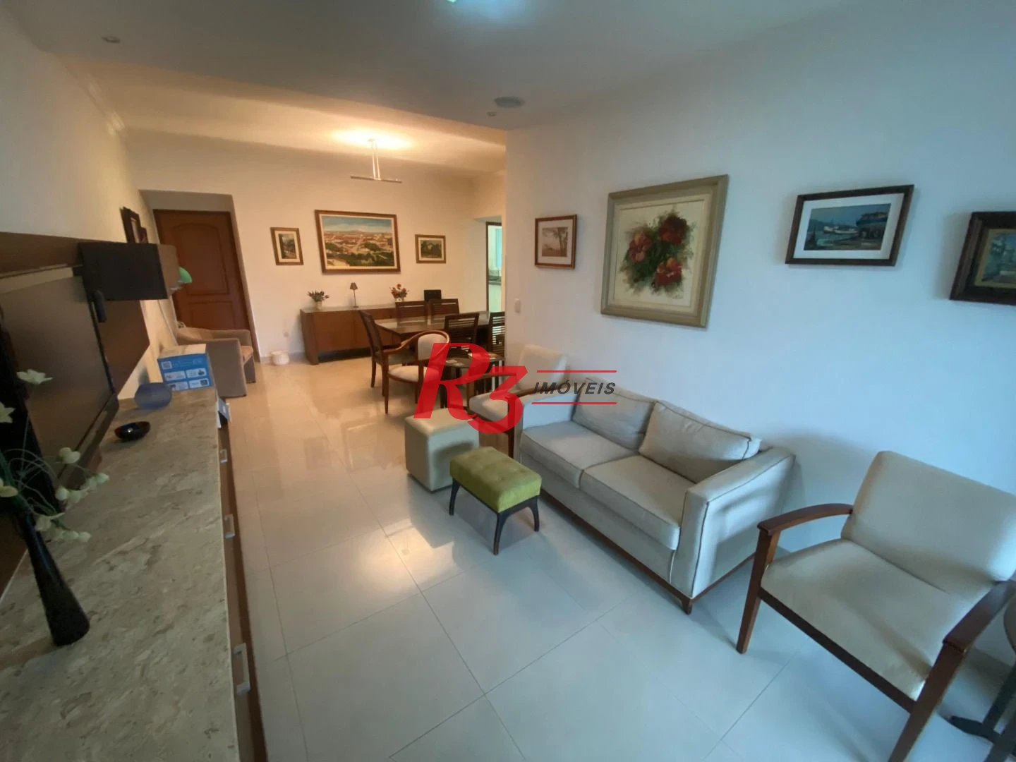 Apartamento com 3 dormitórios à venda, 138 m² por R$ 2.100.000,00 - Embaré - Santos/SP