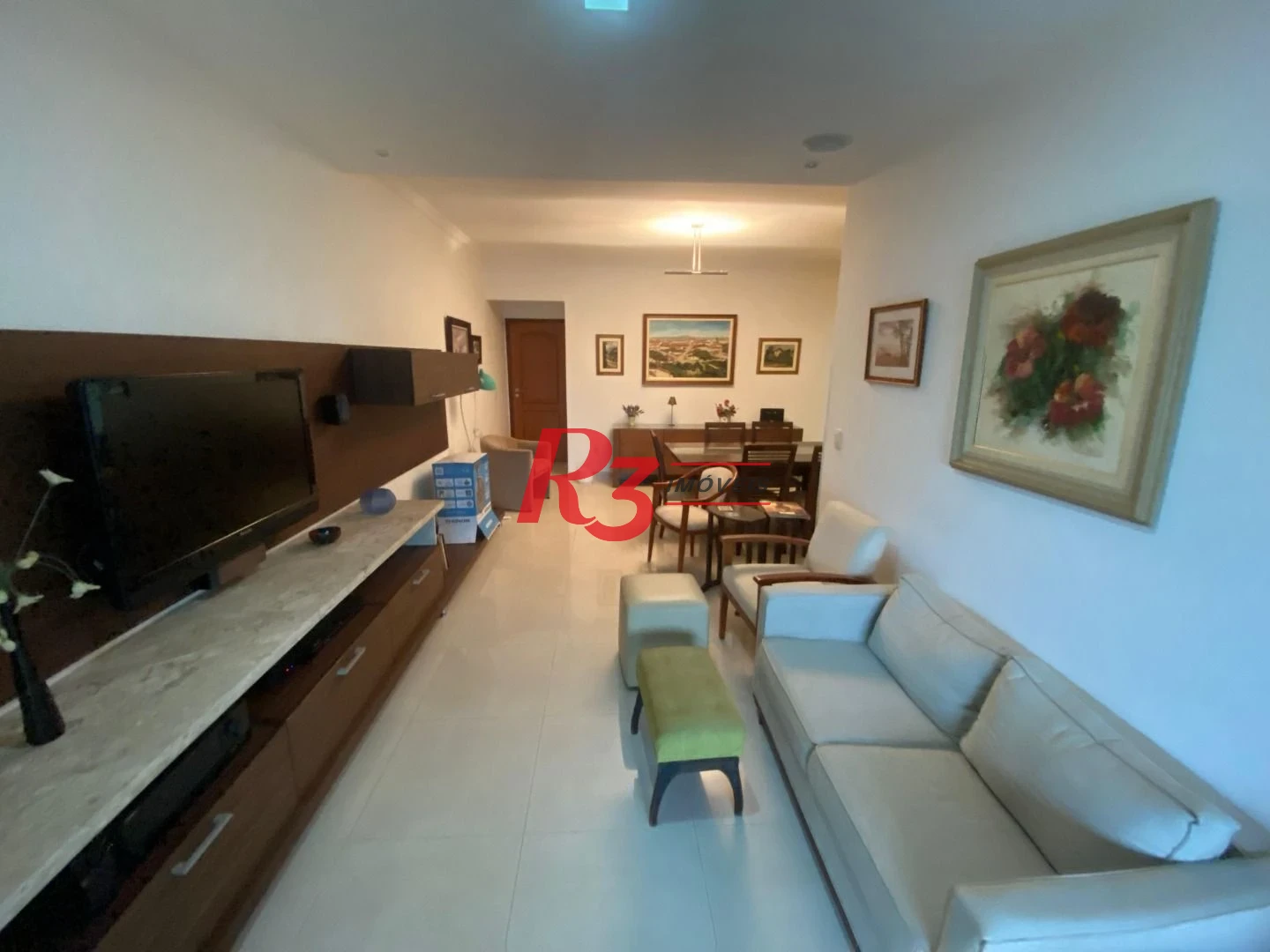 Apartamento com 3 dormitórios à venda, 138 m² por R$ 2.100.000,00 - Embaré - Santos/SP