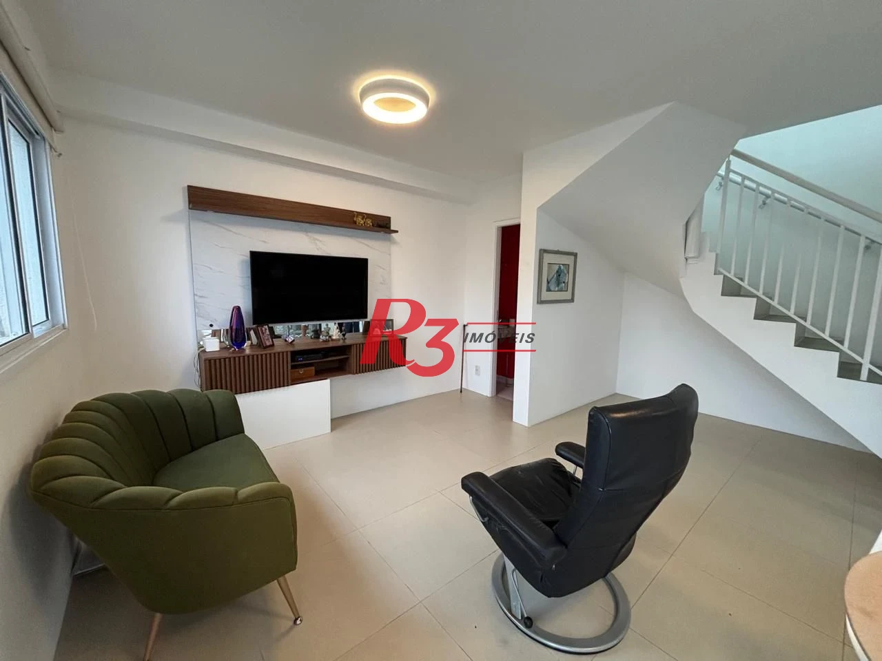 Apartamento Duplex com 2 dormitórios à venda, 88 m² por R$ 850.000,00 - José Menino - Santos/SP