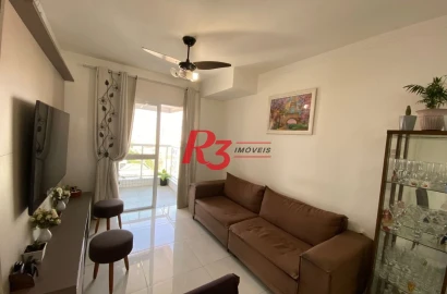 Apartamento com 2 dormitórios à venda, 72 m² por R$ 855.000,00 - Embaré - Santos/SP