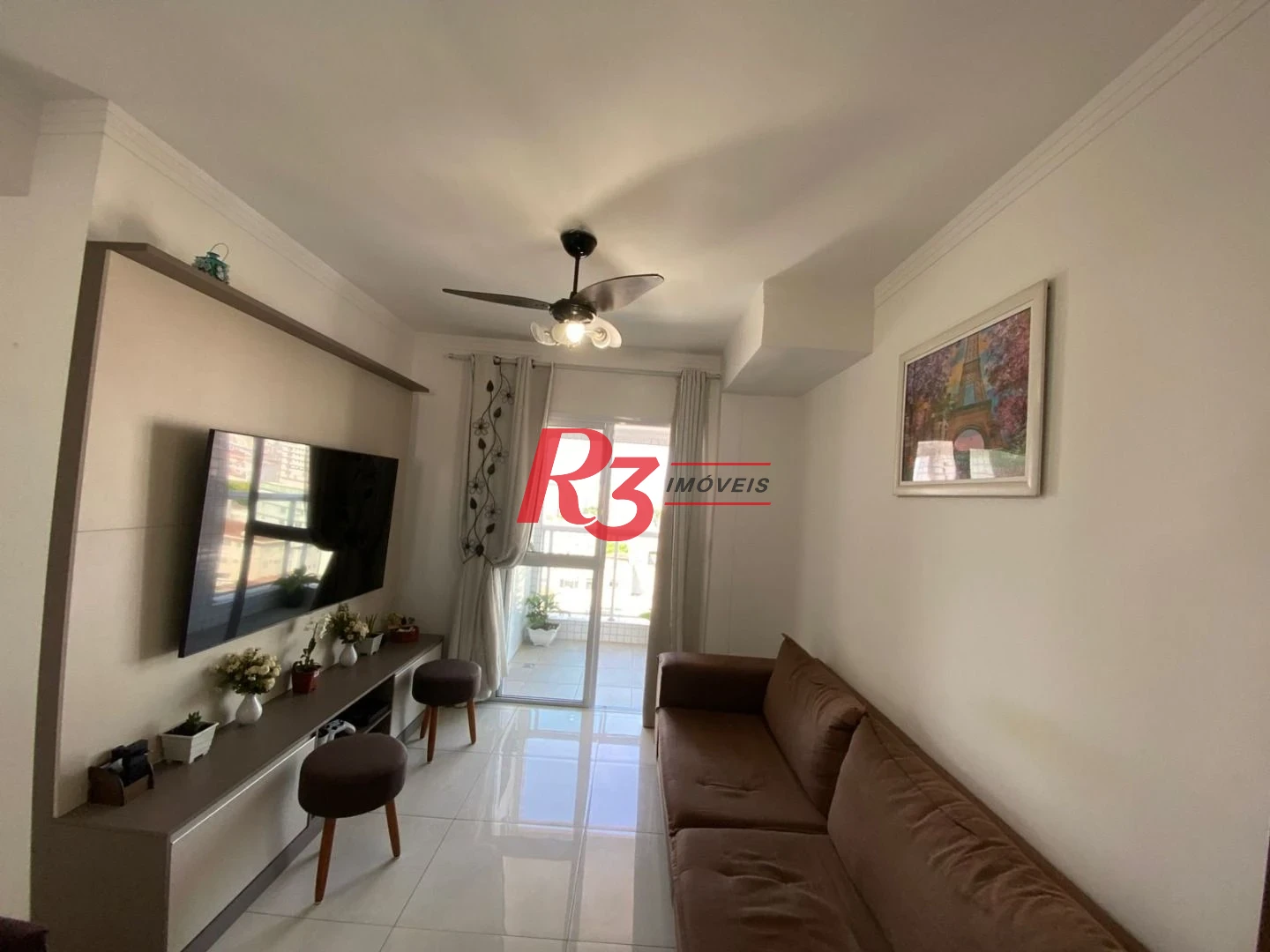 Apartamento com 2 dormitórios à venda, 72 m² por R$ 855.000,00 - Embaré - Santos/SP