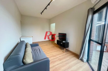 Apartamento para alugar, 51 m² por R$ 3.300,00/mês - Vila Matias - Santos/SP