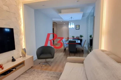 Apartamento com 2 dormitórios à venda, 104 m² por R$ 692.000,00 - Marapé - Santos/SP