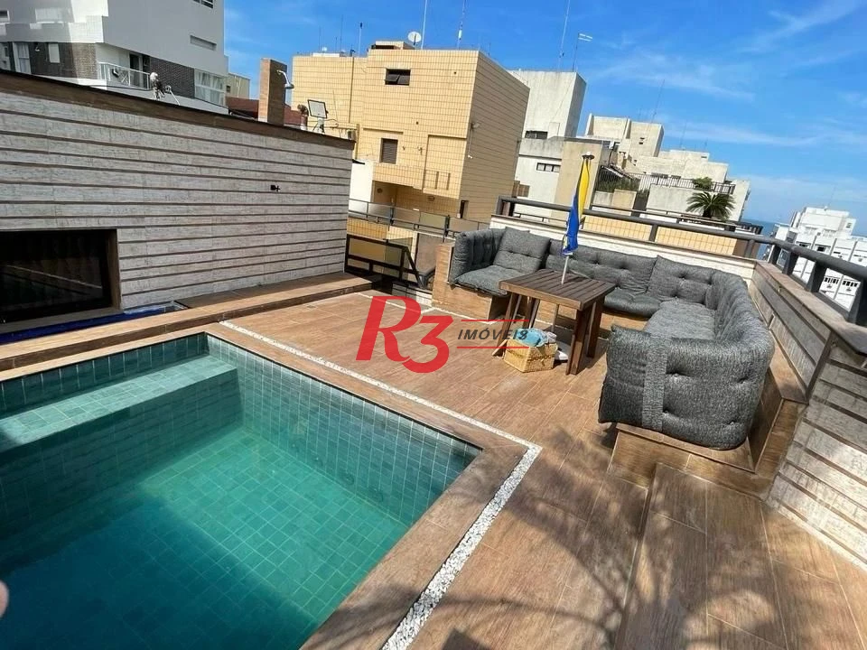 Cobertura à venda, 198 m² por R$ 1.900.000,00 - Aparecida - Santos/SP