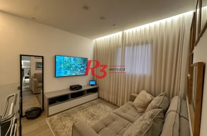 Apartamento Duplex com 2 dormitórios à venda, 74 m² por R$ 980.000,00 - Boqueirão - Santos/SP