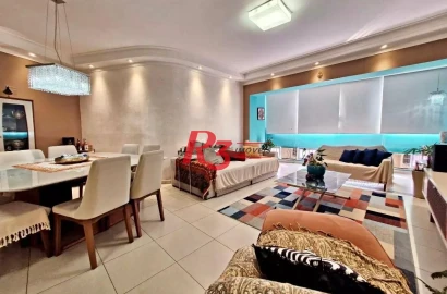 Apartamento à venda, 187 m² por R$ 1.350.000,00 - Gonzaga - Santos/SP