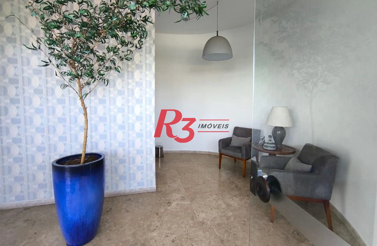 Apartamento com 3 dormitórios, 190 m² - venda por R$ 2.360.000,00 ou aluguel por R$ 11.000,00/mês - Aparecida - Santos/SP