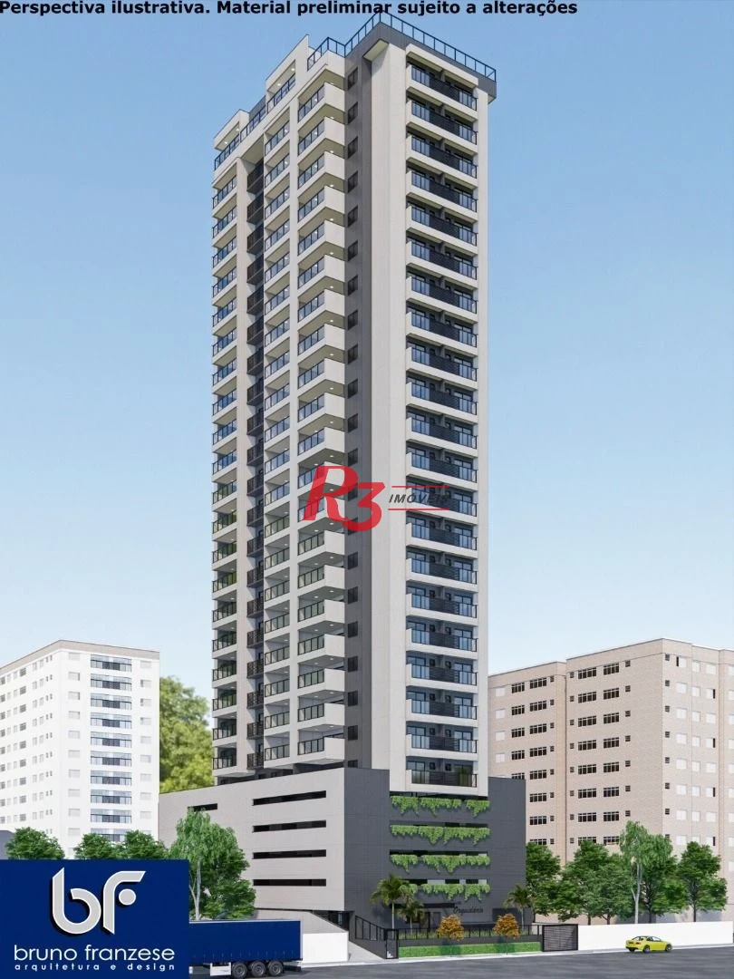 Apartamento à venda, 39 m² por R$ 428.000,00 - José Menino - Santos/SP