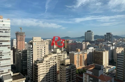 Apartamento para alugar, 180 m² por R$ 22.900,00/mês - Gonzaga - Santos/SP