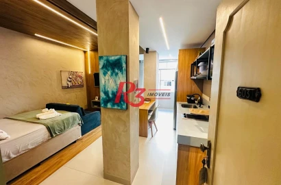 Studio para alugar, 35 m² por R$ 4.500,00/mês - Ponta da Praia - Santos/SP