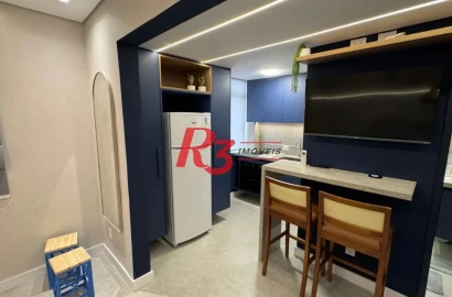 Apartamento à venda, 28 m² por R$ 490.000,00 - José Menino - Santos/SP