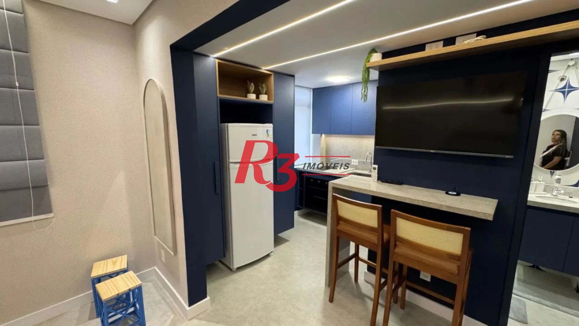 Apartamento à venda, 28 m² por R$ 490.000,00 - José Menino - Santos/SP