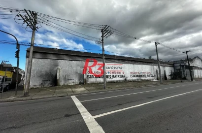 Terreno para alugar, 300 m² por R$ 3.000,00/mês - Paquetá - Santos/SP