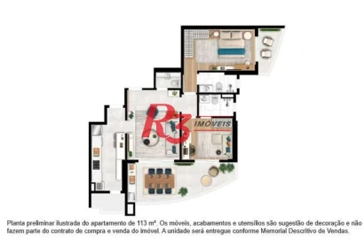 Apartamento à venda, 113 m² por R$ 1.530.000,00 - Ponta da Praia - Santos/SP