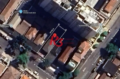 Terreno à venda, 189 m² por R$ 700.000,00 - Aparecida - Santos/SP