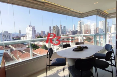 Apartamento com 1 dormitório à venda, 60 m² por R$ 1.000.000,00 - Boqueirão - Santos/SP