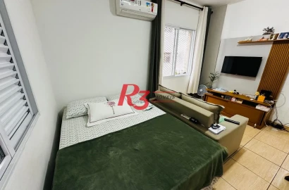 Apartamento à venda, 38 m² por R$ 300.000,00 - José Menino - Santos/SP